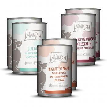 MjAMjAM Adult 24 x 400 g - Pack Ahorro Mixto II (Cordero, Pavo, Ciervo, Jabalí)