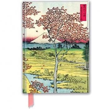 Cuaderno Foilado Hiroshige: Colina del Crepúsculo con Tapa Dura y Cierre Magnético - A5