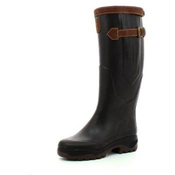 Aigle Parc2 Sign Dark Brown Anti-Fatigue Rain Boots