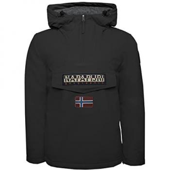 Napapijri Rainforest Winter Anorak Jacket with Hood - Black - Size L