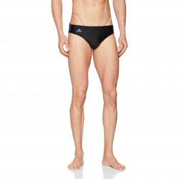 Adidas Rubber-Graphic Slip de baño Hombre, Hombre, Color Black/Hi-Res Orange, tamaño S