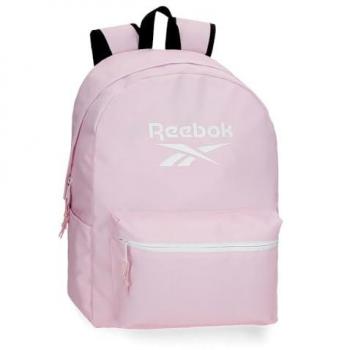 Mochila Reebok Carson 43 cm rosa, capacidad de 21 litros, dimensiones de 34x43x15 cms, fabricada en poliéster