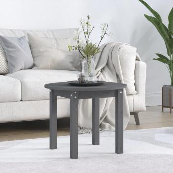 Mesa de centro de madera maciza de pino Ø 55x45 cm en colores Natural, Blanco y Gris - Mesita de Salón o Comedor o Auxiliar Mesa de Café Meuble Salón