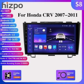 9Inch 2Din Android Car Radio Multimedia Video Player Autoradio for Honda CRV 2007 - 2011 with Carplay, Auto GPS, WIFI, Bluetooth, FM RDS, Steering Wheel Control, DSP and Camera Support