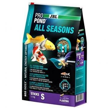 JBL Comida para Todo el año para Koi, pienso Flotante para Todas Las Estaciones, tamaño pequeño, 1,1 kg