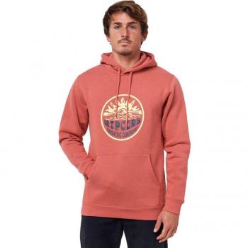 Sudadera con capucha Rip Curl Down The Line para hombre en color salmón