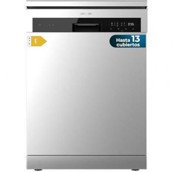 Cecotec Lavavajillas Bolero Aguazero 6200 Inox E - Lavavajillas Independiente de 60 cm, capacidad para 13 cubiertos, 6 programas de lavado, función Dry+, opción de media carga