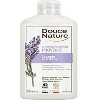 Douce Nature CHAMPU-Gel DE Ducha Lavanda 250ml, Negro, Estandar