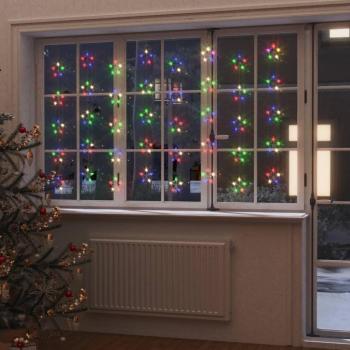vidaXL Cortina de luces estrellas 200 LEDs de colores 8 funciones
