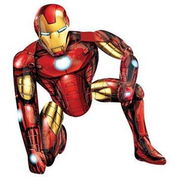 MARVEL Airwalker Foil Balloon with Iron Man Design-1 Pc, Multicolor, One size
