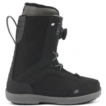 K2 Haven Boa Black 265 - Botas de snowboard para mujer, sistema de cierre Boa, diseño negro, ajuste cómodo, aislamiento térmico, suela con tracción optimizada