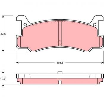 TRW brake pads GDB375