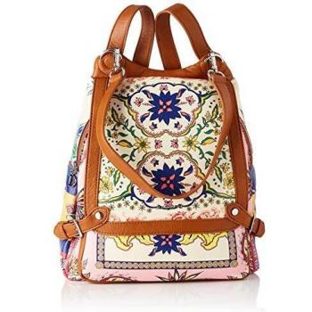 Desigual PU Big, Mochila Grande de Poliuretano para Mujer, Rojo, Medium