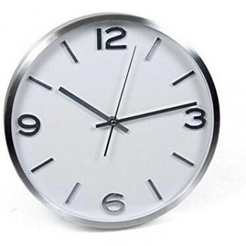 Gerimport Reloj Pared 25cm Mirto 3D Aluminio