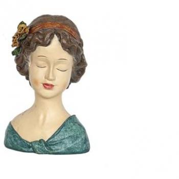 Busto de Resina Multicolor Lady Elegante 20 x 29 x 17 cm