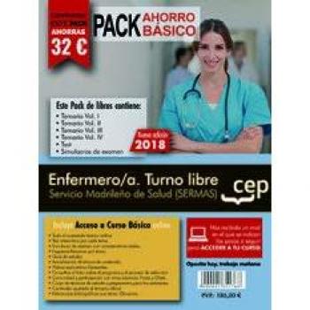 PACK AHORRO BÁSICO. Enfermero/a. Turno libre. Servicio Madrileño de Salud