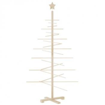 vidaXL Wooden Christmas Tree for Decoration 150 cm Solid Wood Pine