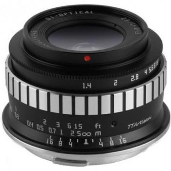 TTArtisan 23mm f/1.4 APS-C Lens for Canon RF, Black/Silver