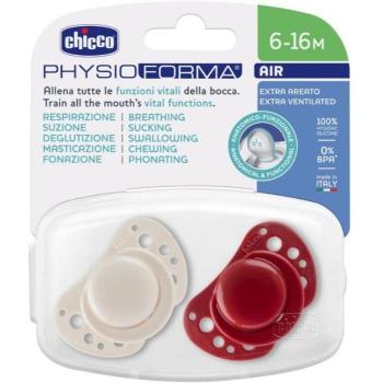 Chicco - Chupete Physioforma Rojo Silicona 6-16M 2U
