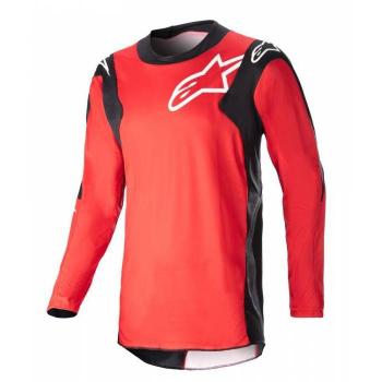 Alpinestars Racer Hoen Maillot de Motocross Rojo (L) - Camiseta de Cross Marte-Negro