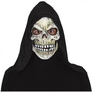 Máscara de Esqueleto Demoníaco con Capucha de PVC - Complementos para Halloween Fiestas Guirca GUIR20517