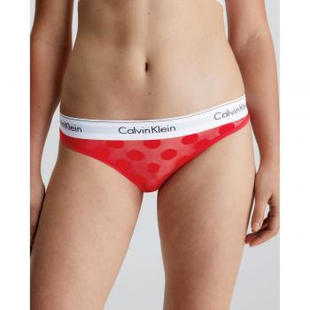 Braga clásica Calvin Klein Logo Topos rojo - L