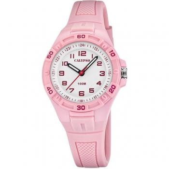 Reloj Infantil Calypso K5832/2 Blanco con Correa de Caucho y Resistente al Agua