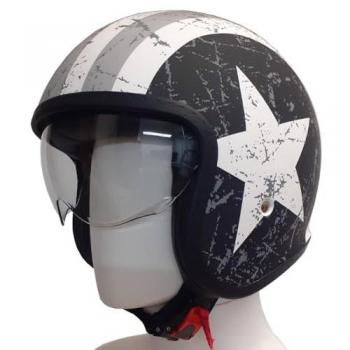 Casco Jet Abierto Origine Spirit Rebel Star Opaco Talla L