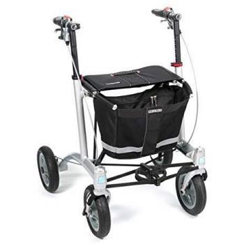 Andador Rollator Trionic 9er tamaño M negro/negro/gris