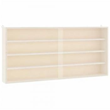 Vitrina de pared con puertas 80x8,5x37 cm vidaXL