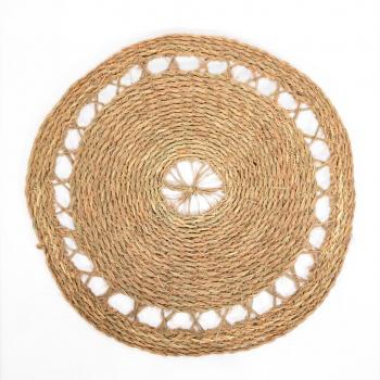 Alfombra Redonda de Esparto Túnez 120 cm D&L