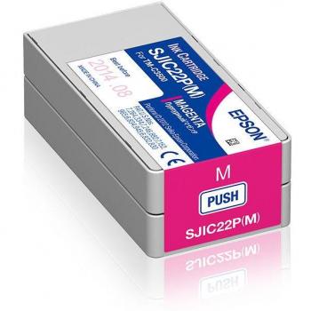 Cartucho de Tinta Epson SJIC22P(M) Magenta para Impresora ColorWorks C3500
