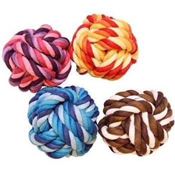 Pelota de algodón para perros y gatos Martin Sellier - Ø 10 cm - color aleatorio