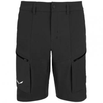 Pantalones Cortos Cargo Puez Durastretch para Hombre Salewa en Negro