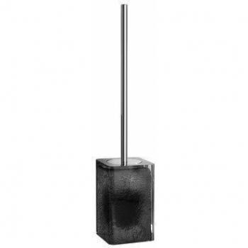 Gedy Antares Escobillero WC, Resina, Gris, 15x12x31 cm