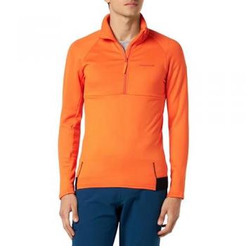 Forro Polar Hombre Trango Wroot Naranja XXL con Media Cierre