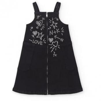 Tuc Tuc - Vestido de niña denim Ultimate City Chic con strass y cierre de cremallera, talla 12 años