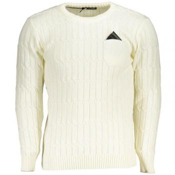 U.S. Polo Assn. Men's XL Twisted Fabric Crew Neck Sweater in White