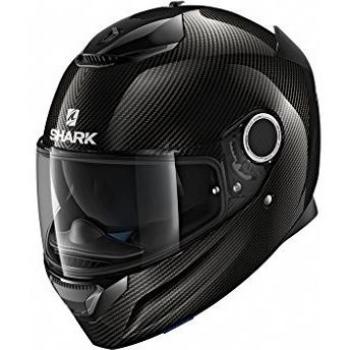 Casco de motocicleta Spartan Carbon Skin DKA, color negro, talla L