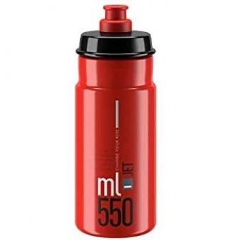 Elite BIDON Jet, Sport, Rojo/Negro (Multicolor), 550ml
