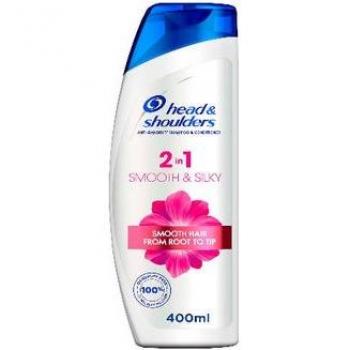 Head & Shoulders Smooth Silky Shampoo & Conditioner 400ml