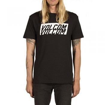 Volcom Chopper Bsc Ss Camiseta de Manga Corta, Hombre, Negro, S