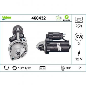 Motor de arranque VALEO 460432 para Mercedes