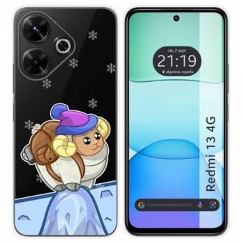 Funda Silicona Transparente Diseño Cabra para Xiaomi Redmi 13 4G