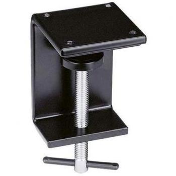Waldmann Table Clamp for LED Lights and Magnifying Lamps, Non-ESD, Clamp Range 0-65 mm, Black Steel