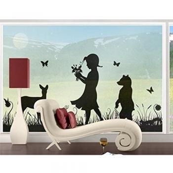 XXL Mural de ventana no.JS79 Flower Girl, Dimensione:380cm x 216cm