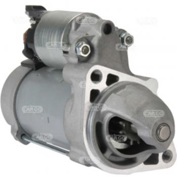 Motor de arranque HC-CARGO CAR114305, 12V, potencia de 1.4 kW, tipo de montaje: vertical, con engranaje y conexión eléctrica tipo Denso