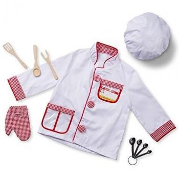 Melissa & Doug- Chef Disfraz para Niños, Multicolor