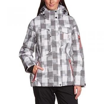 Killtec Funktionsjacke mit abzipbarer Kapuze Shalen - Chaqueta de esquí para mujer, color gris, talla 42