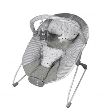 Silla de Rebotar Musical y Vibrante para Bebés en Lino Gris - Red Kite Cozy Bouncer 265409